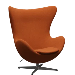 3316 Ægget loungestol, stel i warm graphite af Arne Jacobsen