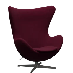 3316 Ægget loungestol, stel i warm graphite af Arne Jacobsen