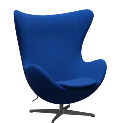 3316 Ægget loungestol, stel i warm graphite af Arne Jacobsen