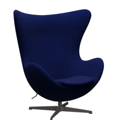 3316 Ægget loungestol, stel i warm graphite af Arne Jacobsen