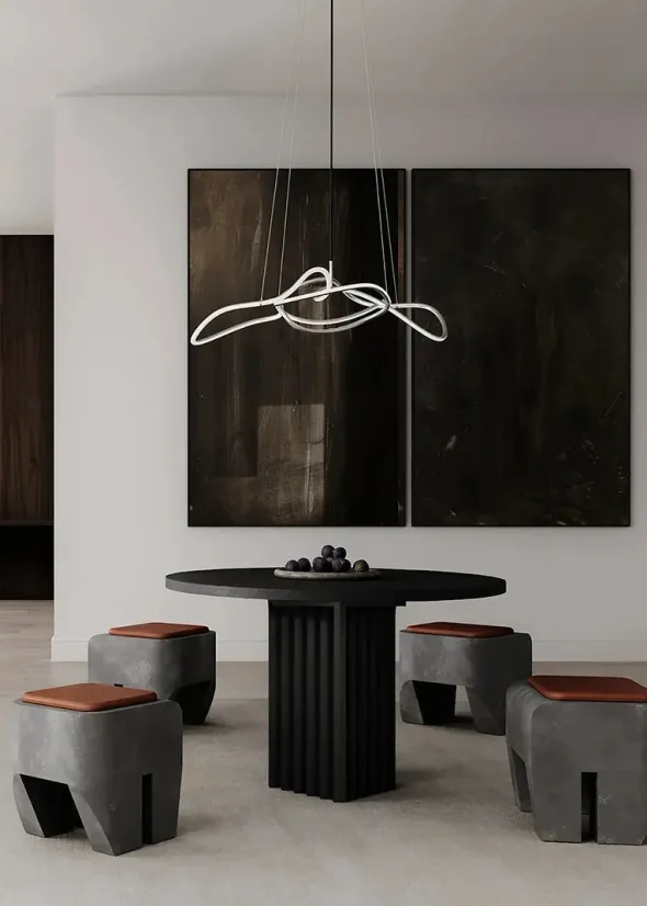 Ghost Chandelier, Mini, Chrome fra 101 Copenhagen