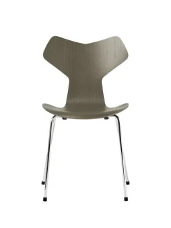3130 Grand Prix stol i farvet ask af Arne Jacobsen