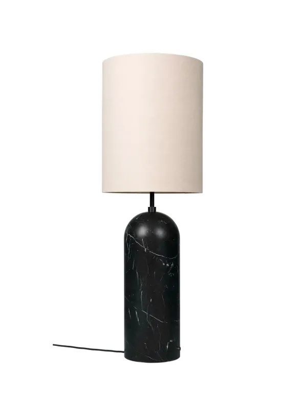 Gravity High XL Gulvlampe, canvas skærm fra GUBI