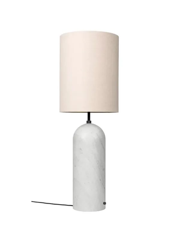 Gravity High XL Gulvlampe, canvas skærm fra GUBI