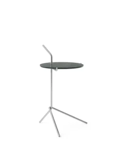 Halten SH9 Sidebord, polished steel & marble fra &Tradition