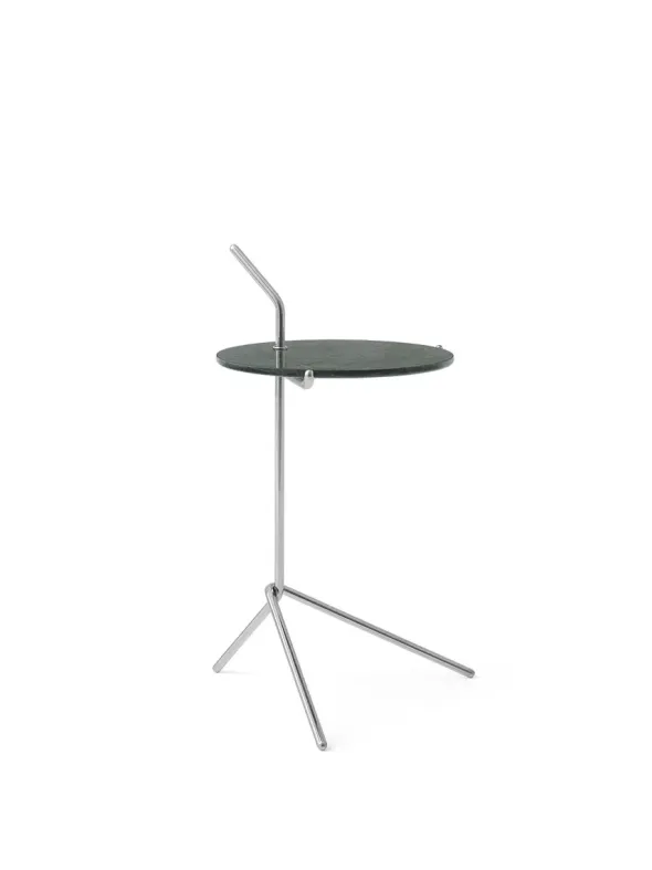 Halten SH9 Sidebord, polished steel & marble fra &Tradition