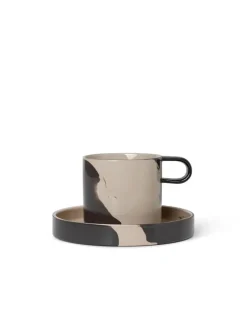 Inlay Cup with Saucer fra Ferm Living