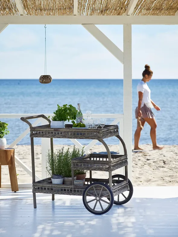 James udendørs barvogn, Antique Grey fra Sika-Design