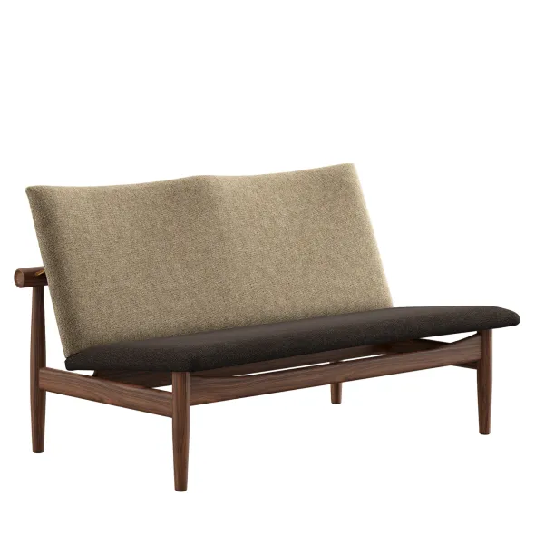 Japan 2 pers. sofa, valnød af Finn Juhl