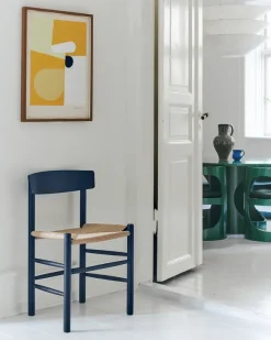 J39 Folkestolen, indigo blue af Børge Mogensen