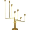 Karlsvognen Table Lysestage, messing fra Piet Hein