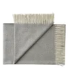 La Paz Plaid, light grey fra Silkeborg Uldspinderi