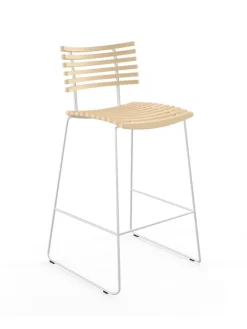 Leopard barstol, rustfrit stel fra Naver Collection