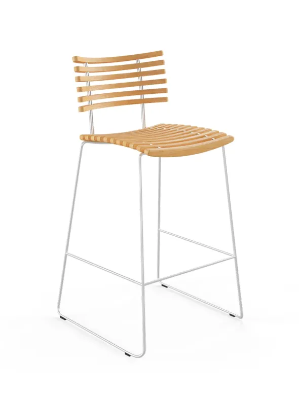Leopard barstol, rustfrit stel fra Naver Collection