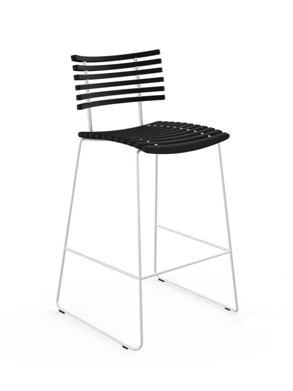 Leopard barstol, rustfrit stel fra Naver Collection