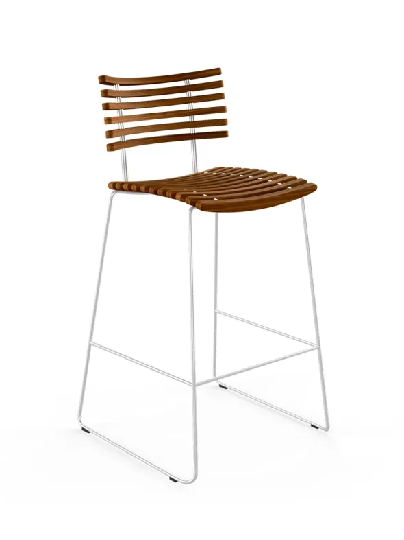 Leopard barstol, rustfrit stel fra Naver Collection