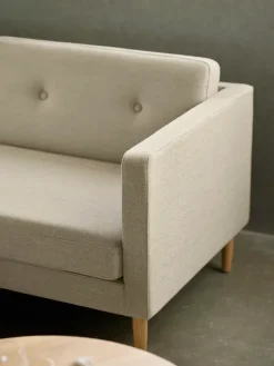 L42 Firhøj Sofa 3-Personers, beige fra FDB Møbler