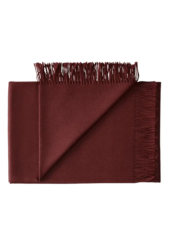 Lima Plaid, beetroot fra Silkeborg Uldspinderi