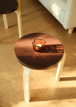Limited Edition Stool 60, Mahogany Brown fra Artek