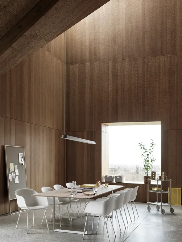 Linear Pendant Lamp 169,2 cm, grey fra Muuto