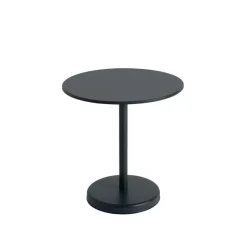 Linear Steel cafébord Ø70 cm, H73 cm fra Muuto