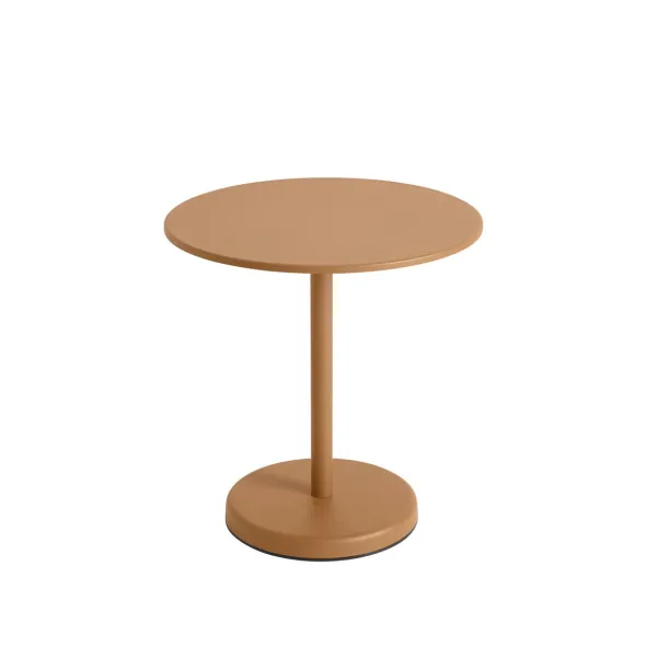 Linear Steel cafébord Ø70 cm, H73 cm fra Muuto