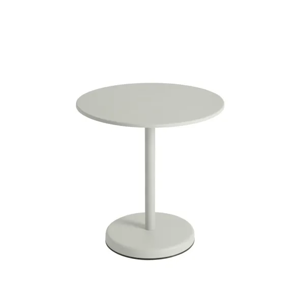 Linear Steel cafébord Ø70 cm, H73 cm fra Muuto