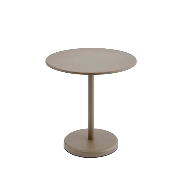 Linear Steel cafébord Ø70 cm, H73 cm fra Muuto