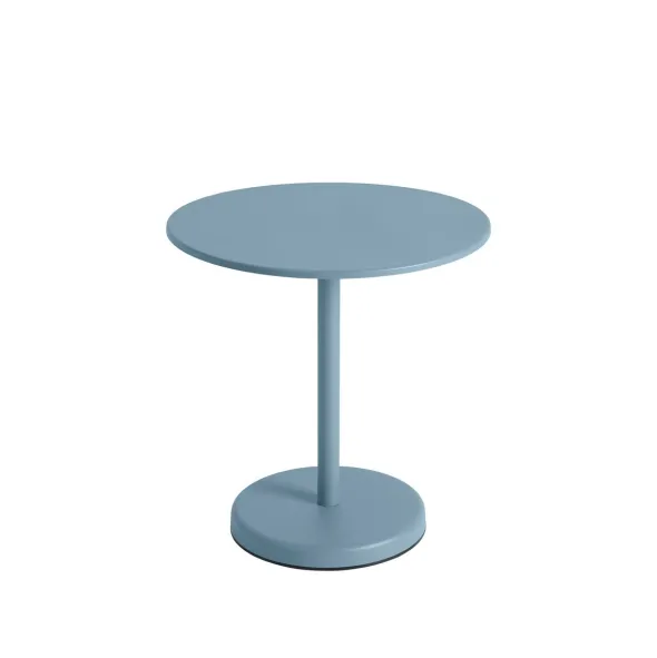 Linear Steel cafébord Ø70 cm, H73 cm fra Muuto