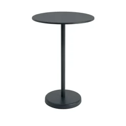 Linear Steel cafébord Ø70 cm, H105 cm fra Muuto
