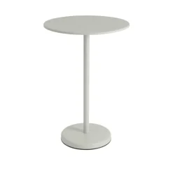 Linear Steel cafébord Ø70 cm, H105 cm fra Muuto