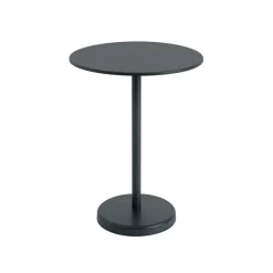Linear Steel cafébord Ø70 cm, H95 cm fra Muuto