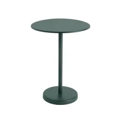 Linear Steel cafébord Ø70 cm, H95 cm fra Muuto