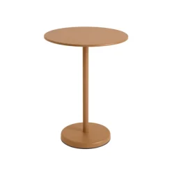 Linear Steel cafébord Ø70 cm, H95 cm fra Muuto