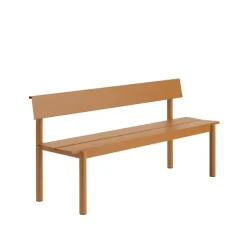 Linear Steel havebænk med ryglæn 170 cm fra Muuto