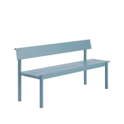 Linear Steel havebænk med ryglæn 170 cm fra Muuto