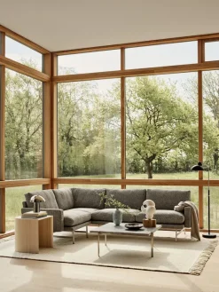 Lissoni PL115 Hjørnesofa, Moss 015 fra Fritz Hansen