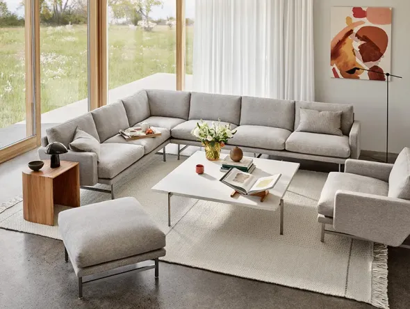 Lissoni PL110S Pouf, Clay 012 fra Fritz Hansen