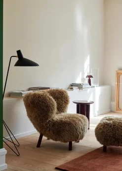 Little Petra Pouf, sheepskin honey 50 mm fra &Tradition