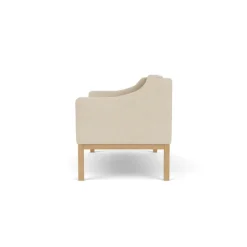 L45 MK154 2 pers. sofa, beige tekstil af Mogens Koch