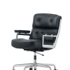 Lobby Chair ES 104 kontorstol, sort læder fra Vitra