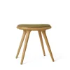Low Stool, olieret eg, Kvadrat Clay 0017, 47 cm skammel fra Mater