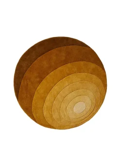 Luna gulvtæppe, gul af Verner Panton