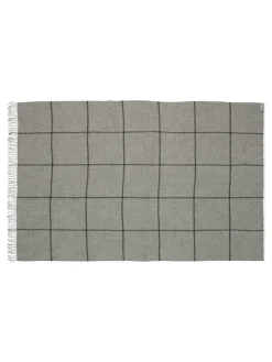 Mandø Plaid, medium grey fra Silkeborg Uldspinderi
