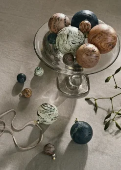 Marble Baubles, M, sæt á 4 stk. fra Ferm Living