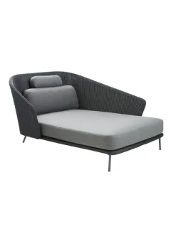 Mega Daybed, venstre, inkl. hyndesæt fra Cane-line