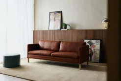 MH276 3 pers. sofa i Baltique anilinlæder fra Mogens Hansen