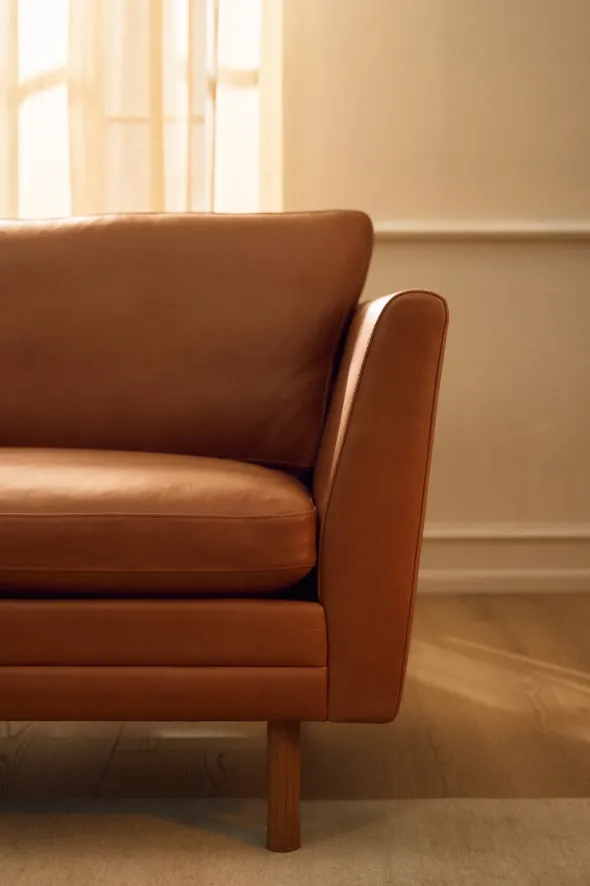 MH2301 Sofa, gefion læder fra Mogens Hansen