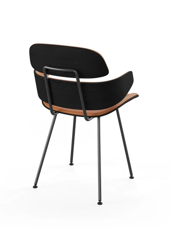 Midas armstol, cognac læder fra Naver Collection