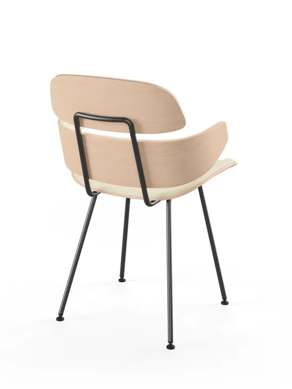 Midas armstol, creme læder fra Naver Collection